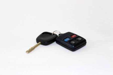 Car key with alarm controlの写真素材
