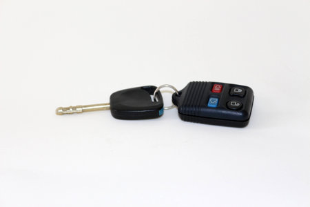 Car key with alarm controlの写真素材