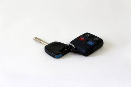 Car key with alarm controlの写真素材