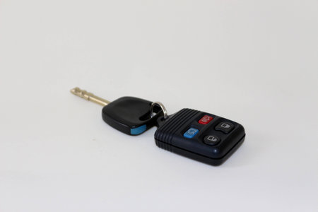 Car key with alarm controlの写真素材