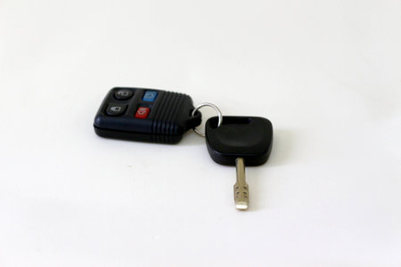 Car key with alarm controlの写真素材