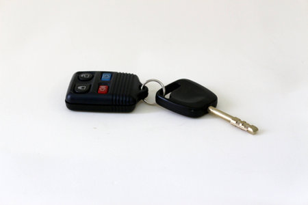 Car key with alarm controlの写真素材
