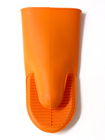Luva protetora do calor, de borracha.  Protective sleeve heat, rubberの写真素材