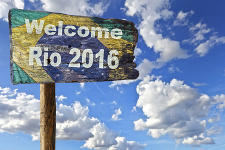 Welcome sign to Rio de Janeiro.のeditorial素材