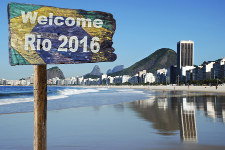 Welcome sign to Rio de Janeiro.
