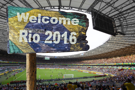 Welcome sign to Rio de Janeiro.のeditorial素材