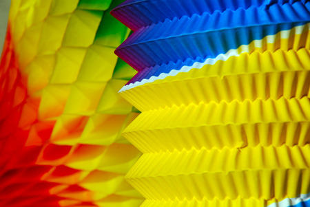 colored paper balloon, June party in Brazilの写真素材