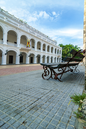 View of Cartagena de Indias, Colombiaの写真素材