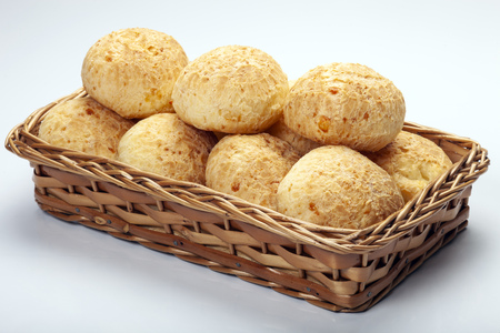 Brazilian snack cheese bread, pao de queijoの写真素材