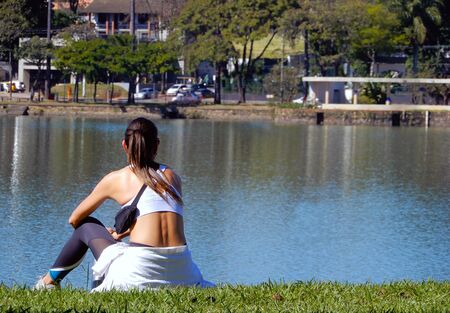Pampulha Lagoon in Belo Horizonte, Minas Geraisの写真素材