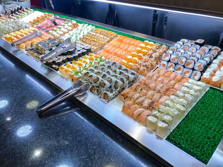 Japanese and Asian self-service restaurantの写真素材