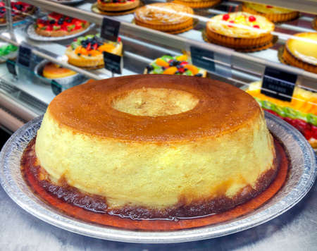 milk pudding in the bakery