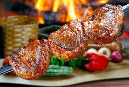 Picanha, traditional Brazilian barbecue.の写真素材