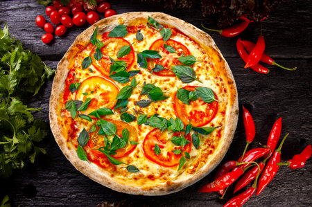 Pizza margheritaの写真素材