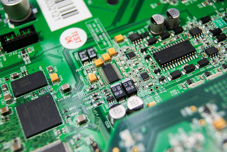 Close up of a circuit board