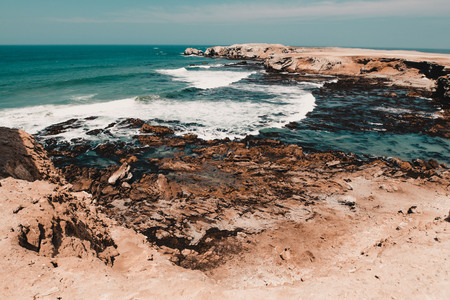 Los Leones Beach Ica Peruの写真素材
