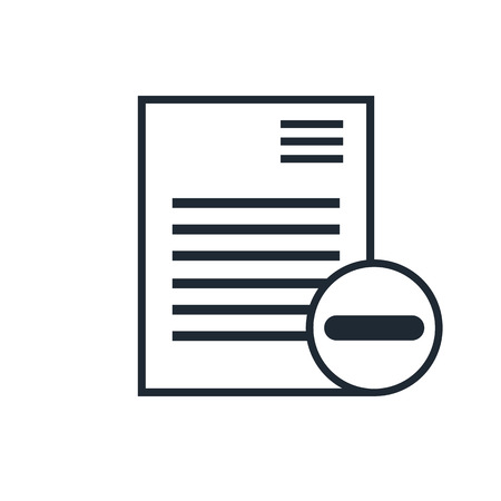 remove document iconのイラスト素材