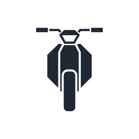 motorcycle icon view frontのイラスト素材