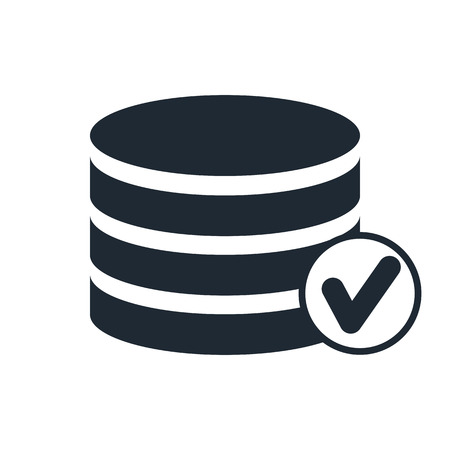 selected database iconのイラスト素材