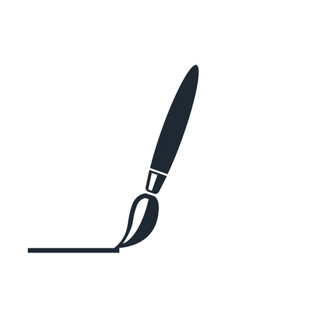 Paint brush iconのイラスト素材