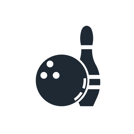bowling iconのイラスト素材