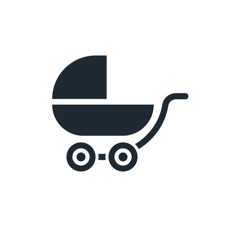 pram iconのイラスト素材