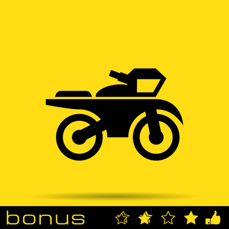 motorcycle sign iconのイラスト素材