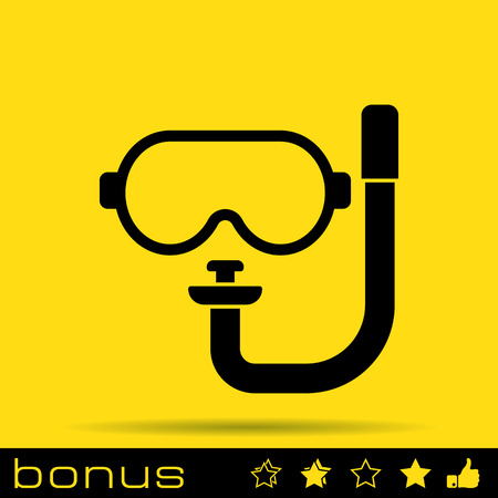 dive mask iconのイラスト素材