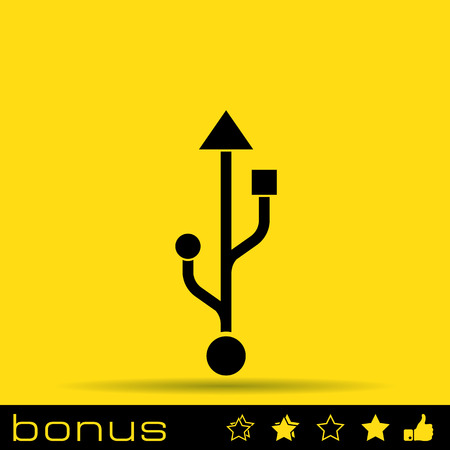 usb iconのイラスト素材