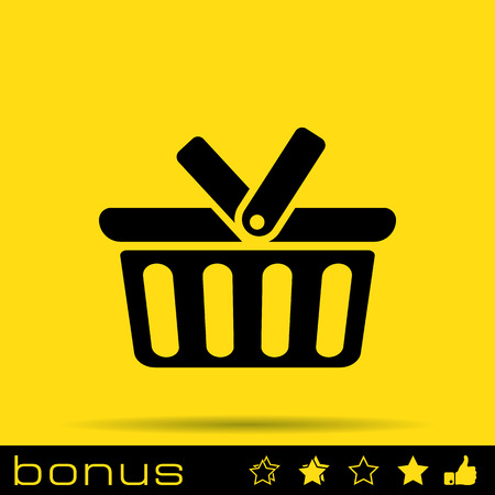 shopping bascket iconのイラスト素材
