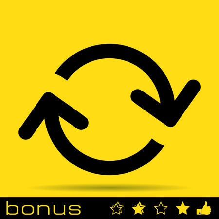 arrows loop iconのイラスト素材