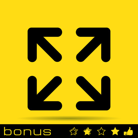 arrows change size iconのイラスト素材