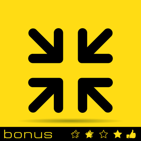 arrows change size iconのイラスト素材