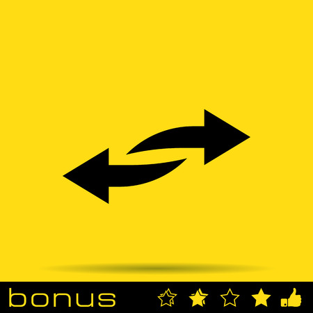 arrow transfer iconのイラスト素材