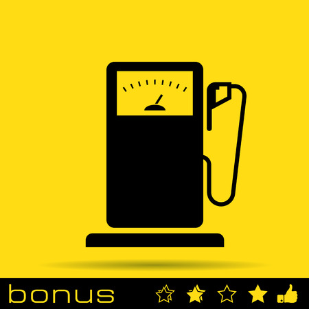 Gas Station sign iconのイラスト素材