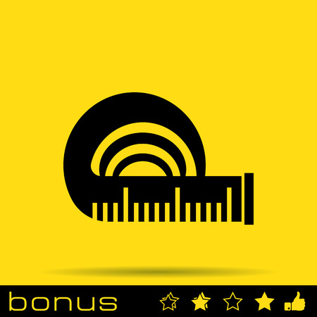 tape measure iconのイラスト素材