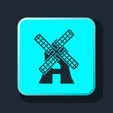 windmill iconのイラスト素材