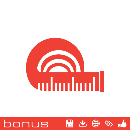 tape measure iconのイラスト素材