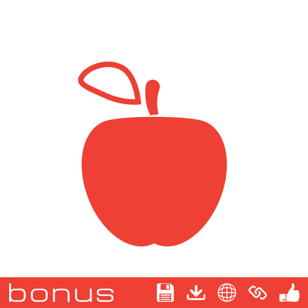 apple iconのイラスト素材