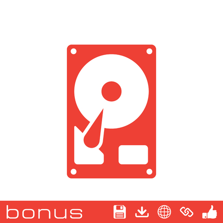 hard drive disk iconのイラスト素材