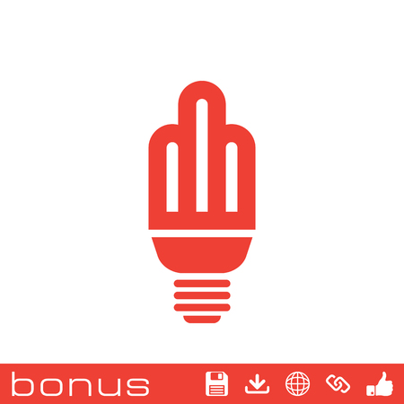 energy-saving light bulb iconのイラスト素材