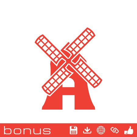 windmill iconのイラスト素材