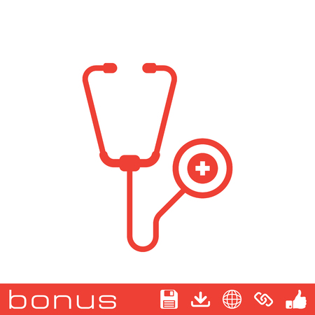 stethoscope iconのイラスト素材