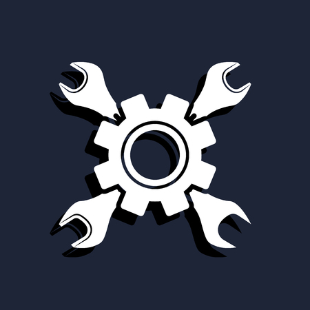 Settings Iconのイラスト素材