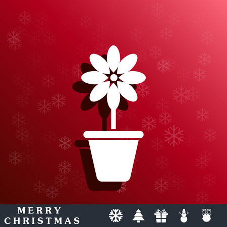 flowerpot iconのイラスト素材