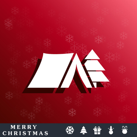 camping tent iconのイラスト素材