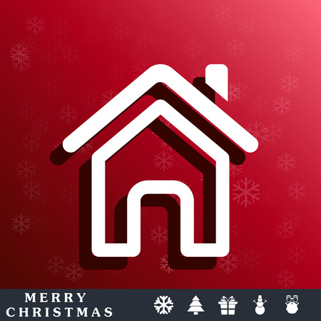 Outline home page iconのイラスト素材