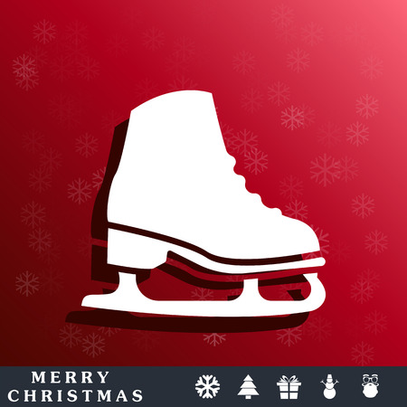 Ice skate iconのイラスト素材