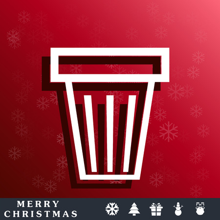 trash can iconのイラスト素材