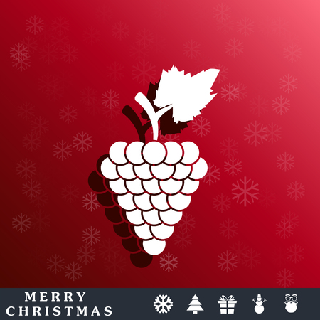 Hron grapes iconのイラスト素材